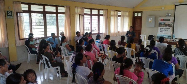 Workshop in the native community of Huapapa